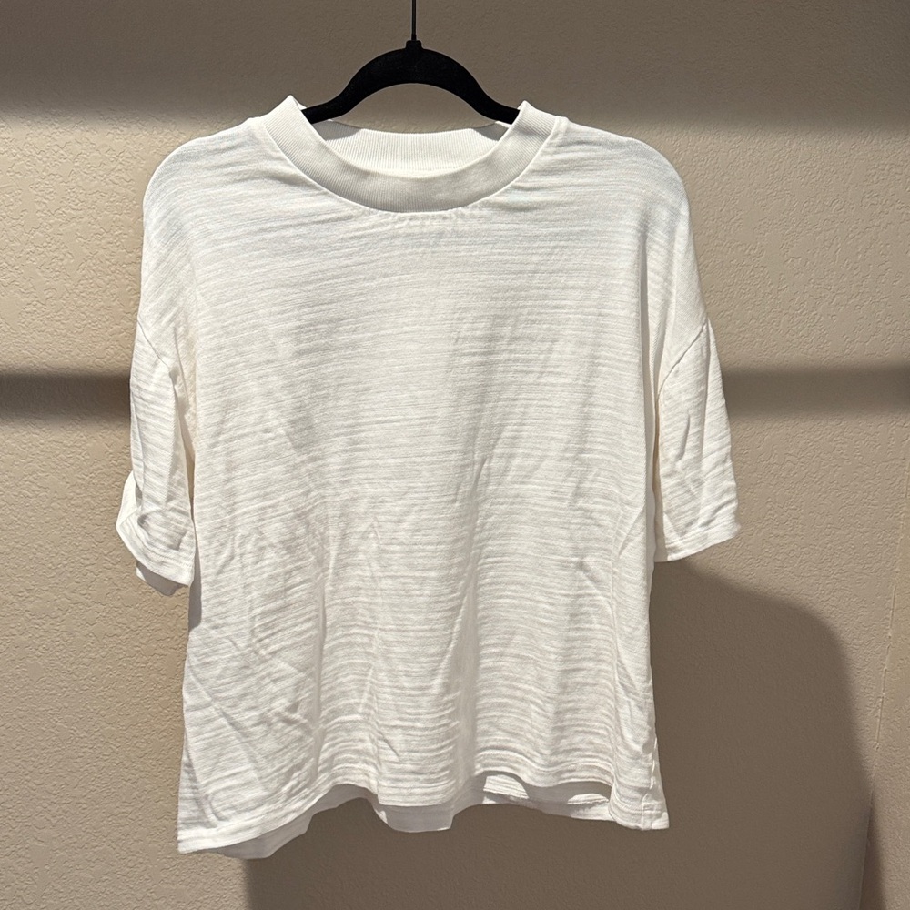 White 100% cotton t-shirt